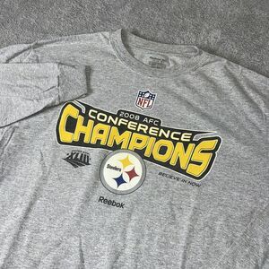 NFL Pittsburgh Steelers 2008 Conference Champions Long Sleeve T-Shirt‎ L